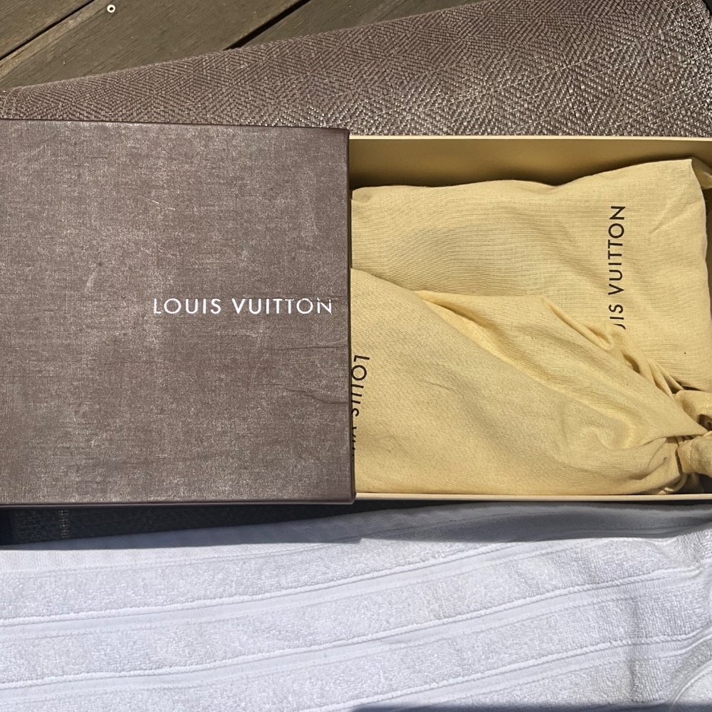 Louis Vuitton Blue Monogram Denim Wedge Espadrilles - Picture 5 of 14